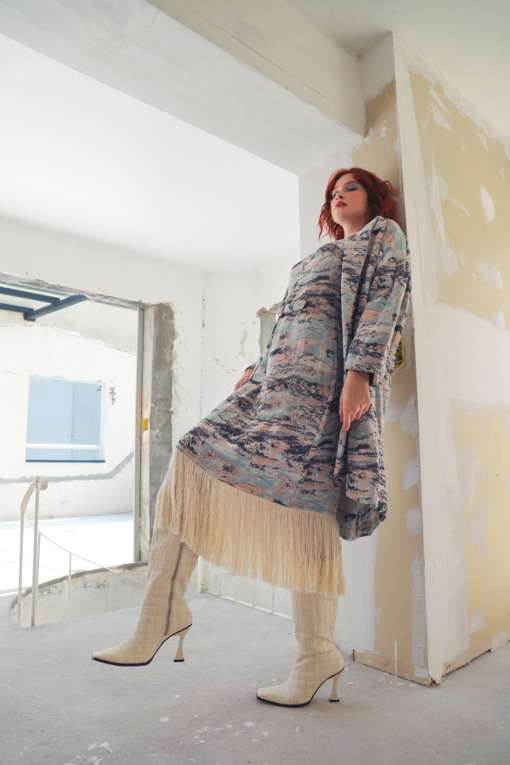 Vestido Midi Jacquard Sunset 