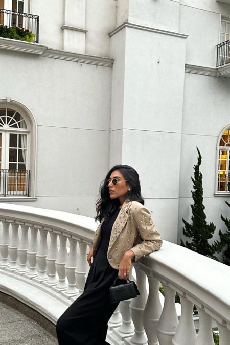 Blazer Bordado Khaki