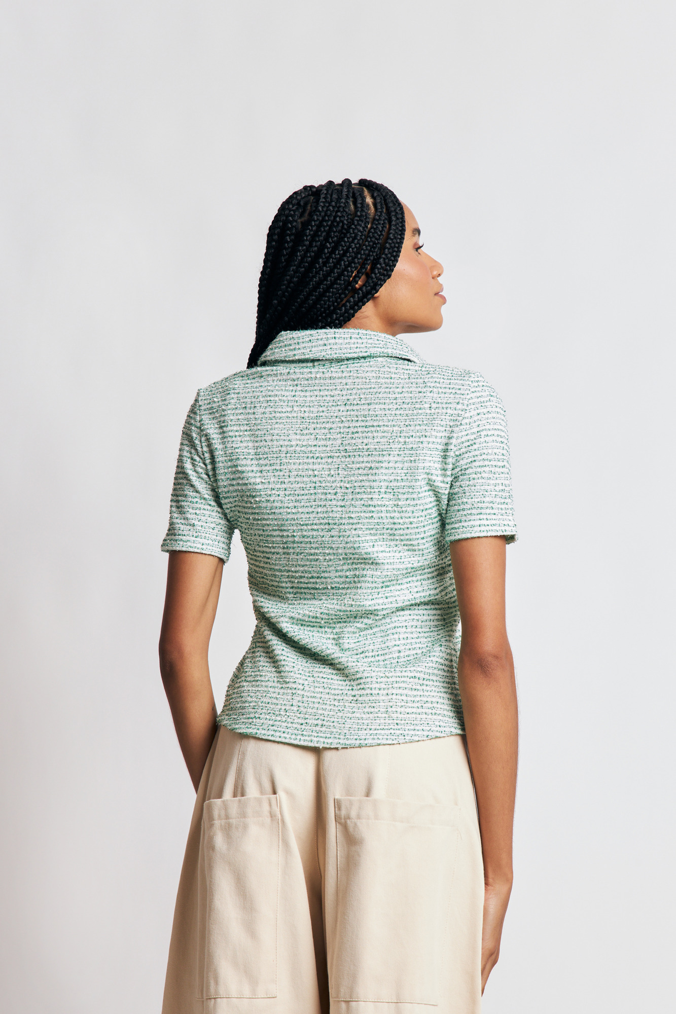 Camisa Rita Tweed Verde