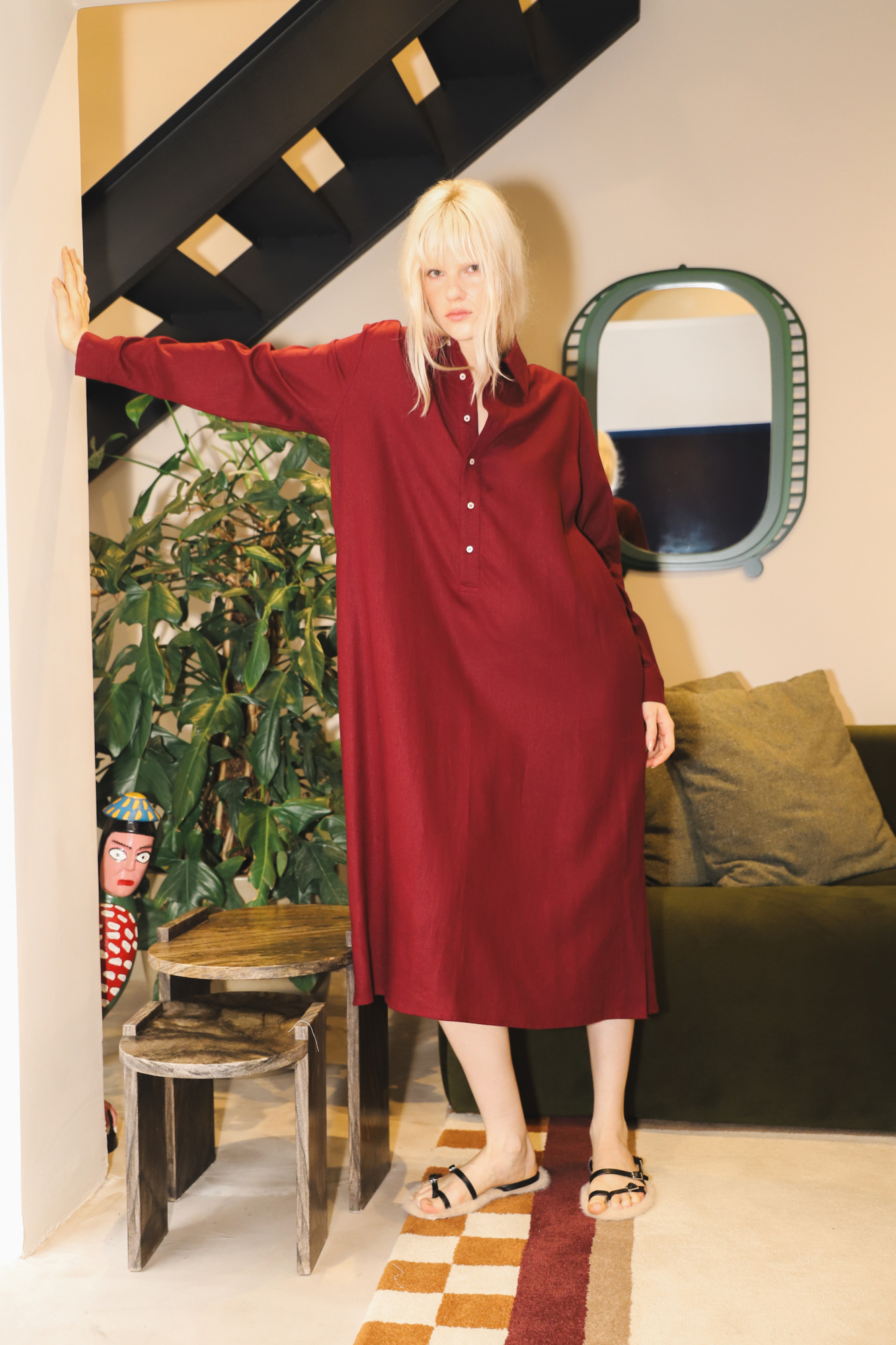 Chemise Linho Burgundy