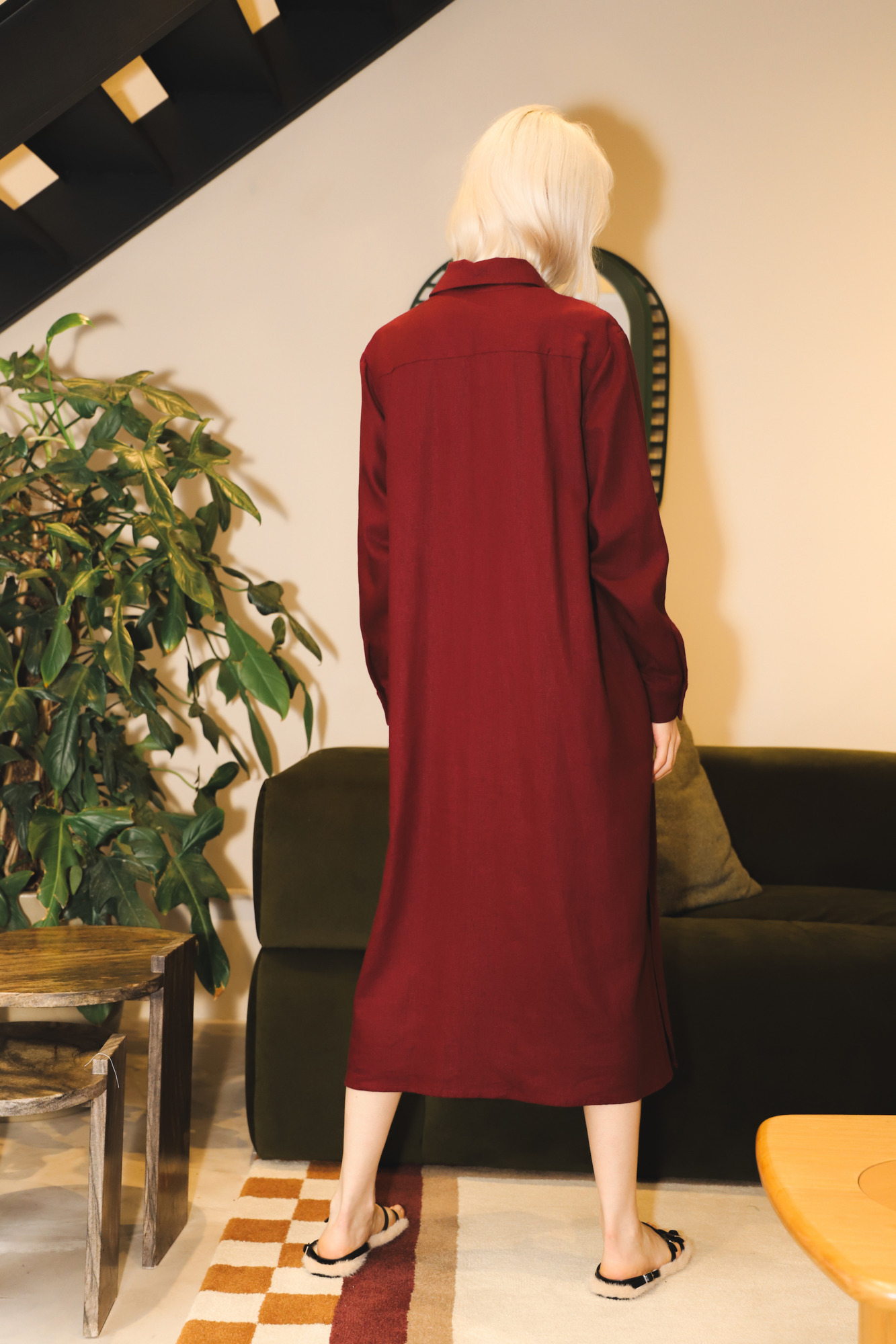 Chemise Linho Burgundy