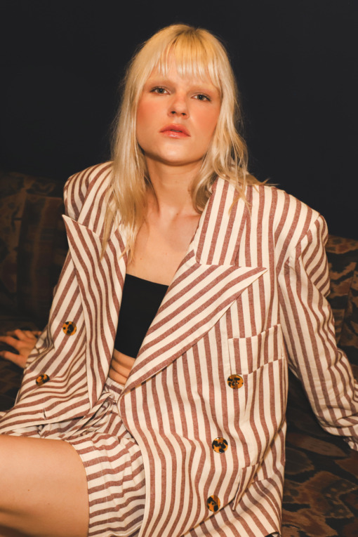 Blazer Lauren Listra Vermelha