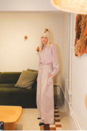 Pantalona Bobbie Listra Vermelha