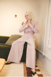 Pantalona Bobbie Listra Vermelha